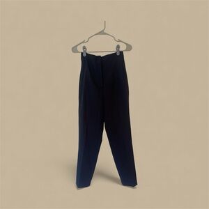 Zara Navy Blue High-Waisted Pants